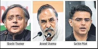 Shashi Tharoor, Anand Sharma and Sachin Pilot.