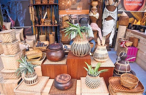 Handmade bamboo fibre products