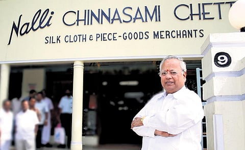 Nalli Kuppusamy Chetti, owner of Nalli Silks.