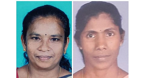 Sheeba Satheesan and Mariamma. (Photo | Express)
