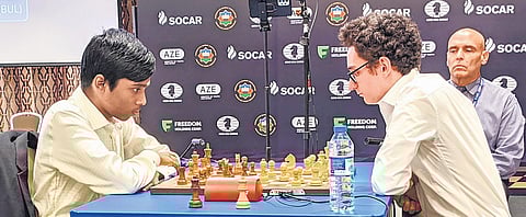R Praggnanandhaa beat Fabiano Caruana in tie-break of World Cup on Monday.