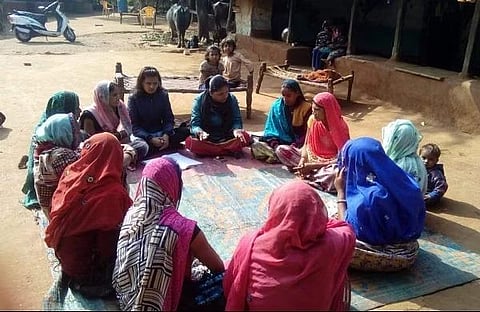 Women discuss various issues in a panchayat session in a village in Rajasthan. Image used for representational purposes only.