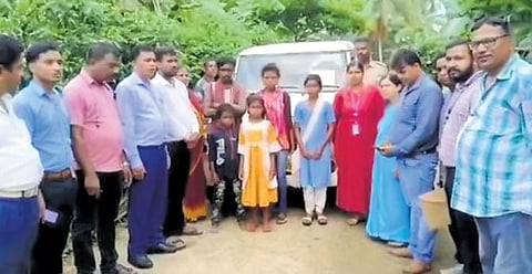 The government officials along with the four minor siblings I EXPRESS