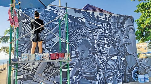 Paola’s work in Florida, US. (Photo | Express)