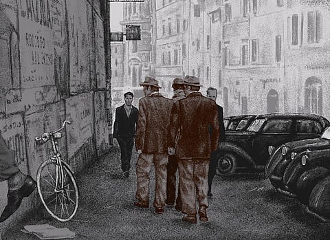 A judge issued a non-bailable arrest warrant in 1985 over a missing bicycle (Photo | Poster of Vittorio De Sica's 'Bicycle Thief')