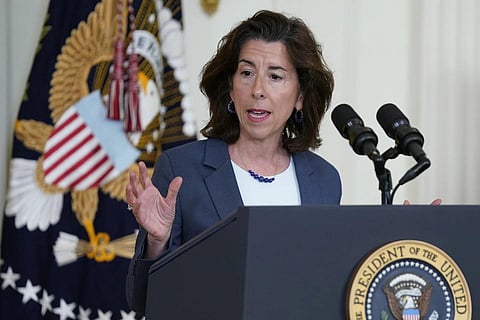 Commerce Secretary Gina Raimondo. (Photo | AP)