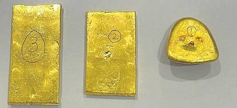 As a follow-up to this operation, the officials further conducted searches on the properties related to the accused and recovered another 6.8 kg of gold along with foreign currency worth Rs 1.5 lakh.