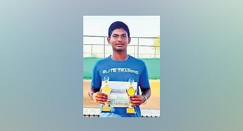 International tennis player Debasis Sahoo. (Photo | Special arrangement)