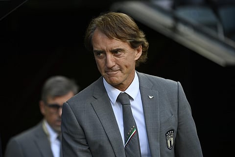 The Saudi football federation today named Roberto Mancini the new coach of the national team after he quit the Italy job earlier this month. (Photo | AFP)