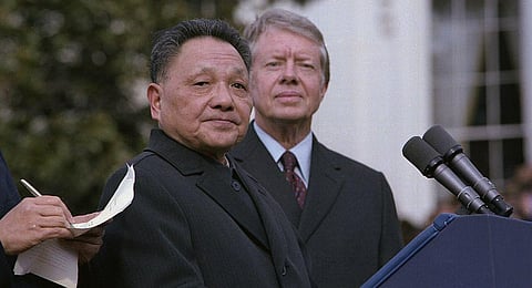 The agreement had been signed by Chinese Premier Deng Xiaoping and US President Jimmy Carter in 1979 during Xiaoping's visit to Washington. (Photo | US National Archives via Wikimedia Commons)