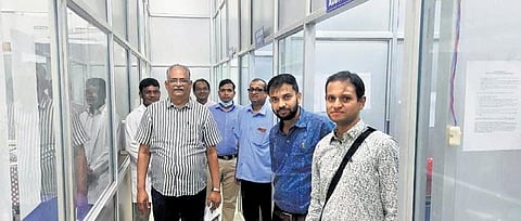 Pattnaik at the tuberculosis liquid culture laboratory in VIMSAR | Express