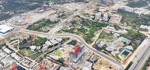 Neopolis Layout at Kokapet in Hyderabad. (Photo | Express)