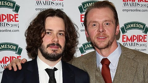 Long-time collaborators actor Simon Pegg and writer-director Edgar Wright, famously known for their Cornetto trilogy. (Photo | AFP)