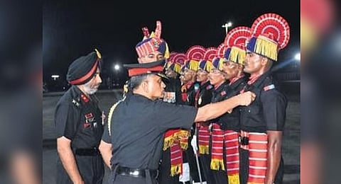 Commandant of Army Air Defence College Brig IS Panjrath conferring medals to best cadets | Express