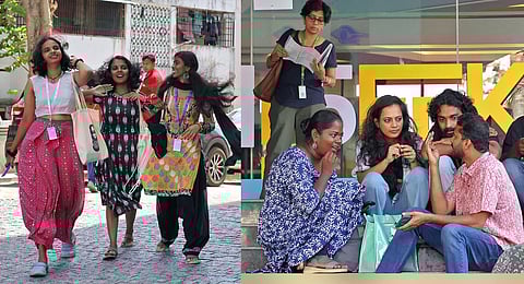 Delegates of IDSFFK at Kairali-Sree-Nila theatre complex in Thiruvananthapuram.