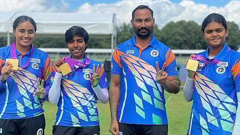Jyothi Surekha Vennam (R) has her eyes set on Asian Games after successful World Archery Championship.