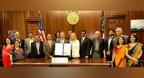 Georgia has proclaimed October as Hindu Heritage month. (CoHNA (Coalition of Hindus of North America Twitter)