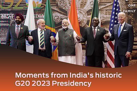 India hosted the two-day G20 Summit in New Delhi on September 9 and 10. The theme was - Vasudhaiva Kutumbakam - One Earth, One Family, One Future (Photo | PTI)