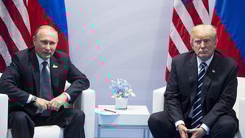 US President Donald Trump and Russian President Vladimir Putin.
