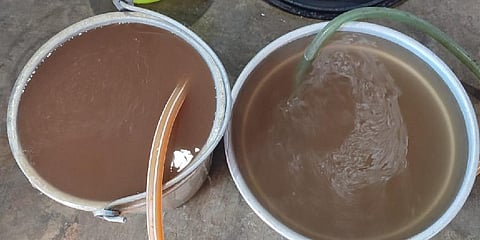 esidents of Alangulam town panchayat receiving contaminated drinking water. (Photo | Express)