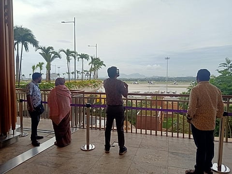 View of North runway from T2. (Photo | Express)