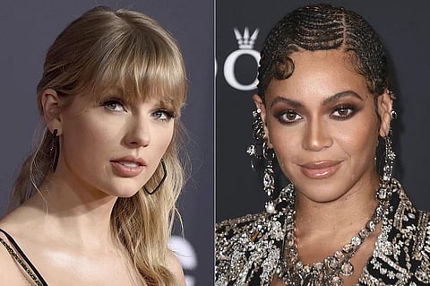 Taylor Swift and Beyonce. (Photo | AP)