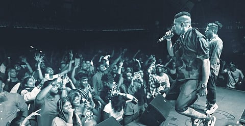 Imbachi during a live performance. (Photo | Express)