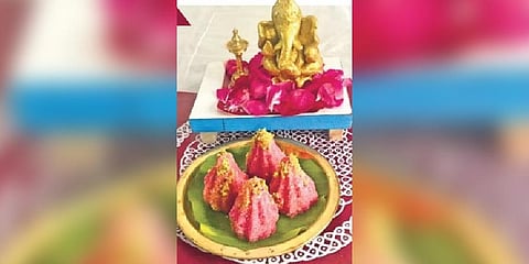 Coconut Rose Modak