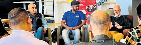 Ramees Ali with the international experts at Finland