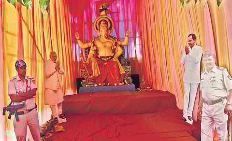 Ganesh idol at Lal Darwaza, Hyderabad | Vinay Madapu