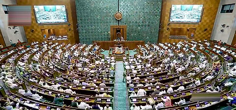 Parliamentarians in the Lok Sabha during the special session of the Parliament, in New Delhi, Wednesday, Sept. 20, 2023. (Photo | PTI)