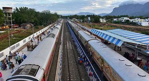 Image of broad gauge line used for representational purpose