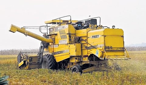 Super Straw Management System (Super-SMS) to solve straw burning issues. (Photo | Express)