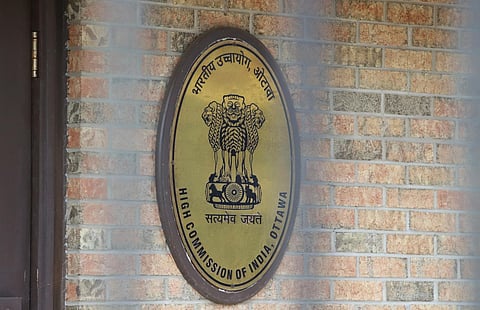 The High Commission of India is seen in Ottawa, Wednesday, Sept. 20, 2023. (PTI)