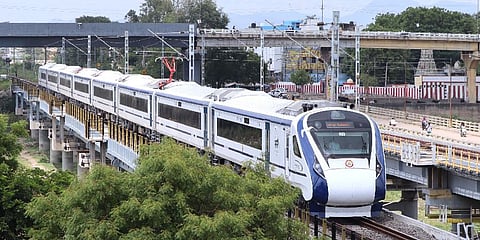 The Vande Bharat rakes from Chennai are on its way to Tirunelveli, the rakes arrived to Madurai in the afternoon hours | KK Sundar