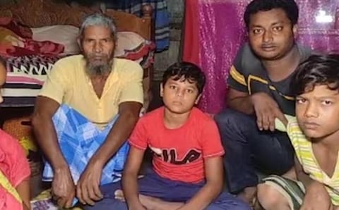Mursalin with members of his family (Photo | Special arrangement)