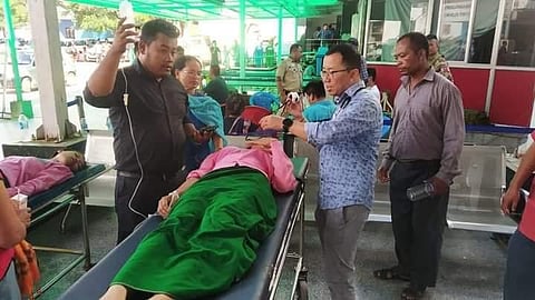 Students who were injured during the protest (Photo | Special arrangement)