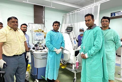 The team of doctors who conducted the plasma exchange procedure | Express