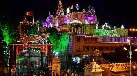 Krishna Janmasthan Temple decked up for Janmashtami, celebrations dedicated to Chandrayaan-3 success 
