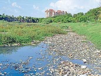 Vibhutipura Lake in East Bengaluru, where over 4 acres have been encroached, according to BBMP’s lake wing