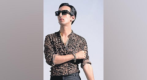 Actor-musician Moses Koul in Raghavendra Rathore’s latest collection. (Photo | Express)