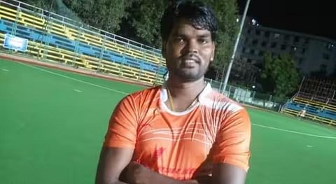Former Indian hockey captain Prabodh Tirkey. 