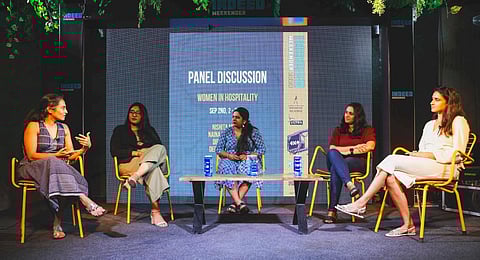 ‘Indeed Weekender - A celebration of Hyderabad’s Creative Tapestry’ panel discussion. (Photo | Express)
