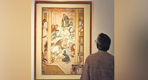 Homage to Santiniketan legend   