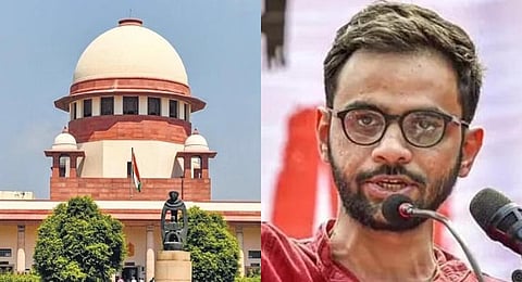 Image of Supreme Court and Umar Khalid used for representational purpose.