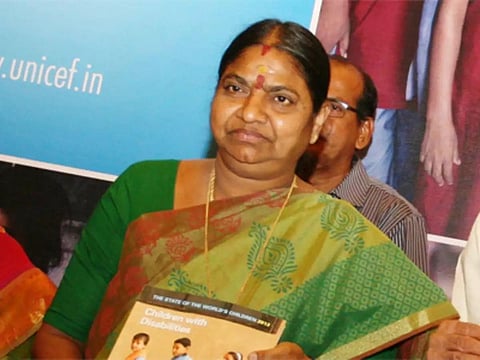 Former AIADMK Minister B Valarmathi (PTI)