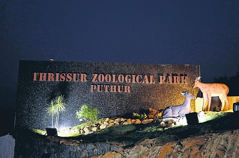 Thrissur Zoological Park at Puthur.