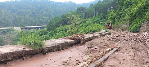 The railway line had been damaged due to heavy rainfall leading to flash floods and landslides (File photo | Special arrangement)