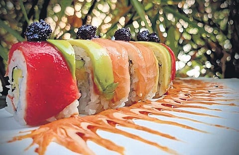 Elsewhere, the Japanese have taken fish eating to a celestial level (File photo of sushi)