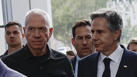 U.S. Secretary of State Antony Blinken and Israeli Defense Minister Yoav Gallant. 